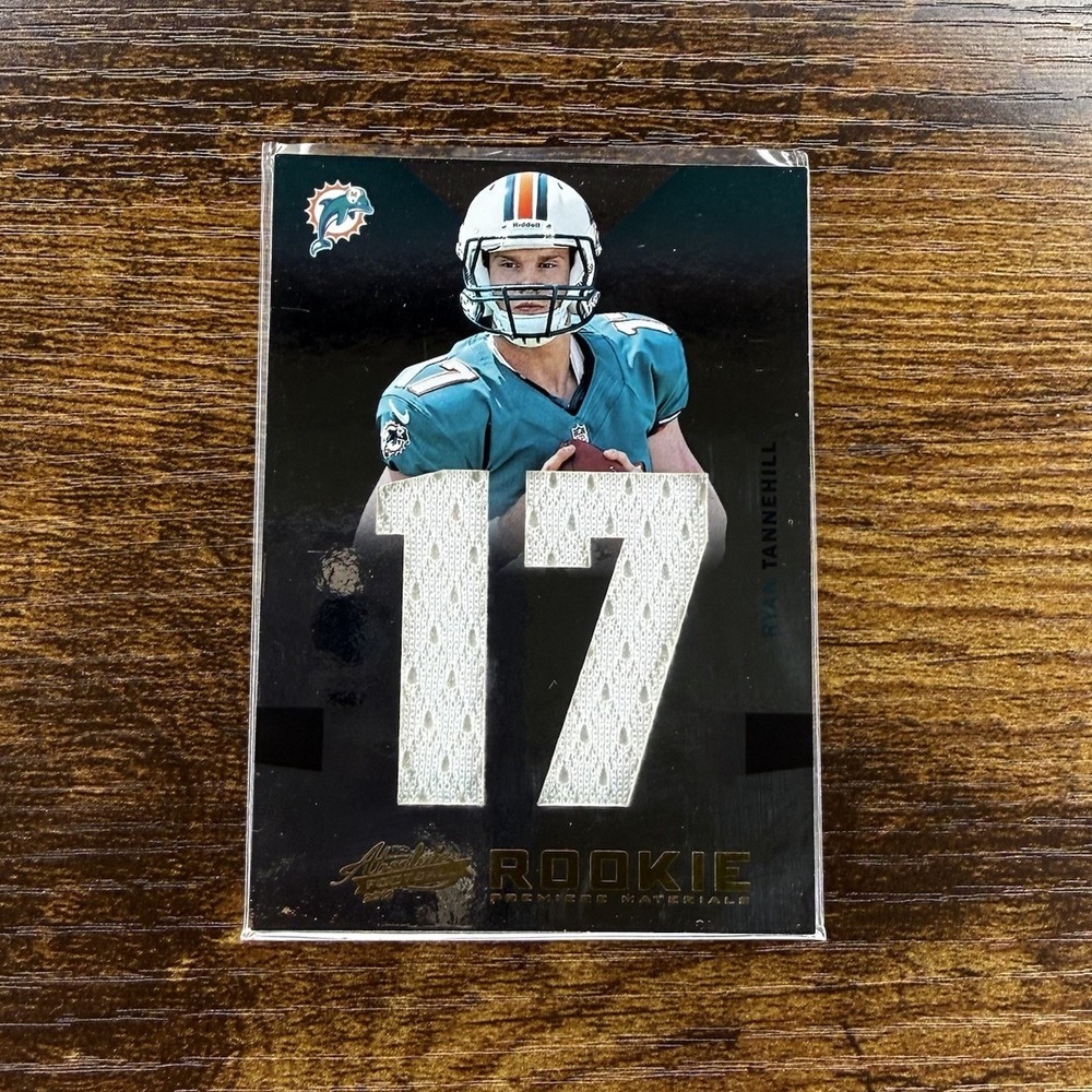 2012 Absolute Ryan Tannehill Rookie Jumbo Jersey Number #232 44/99 Dolphins